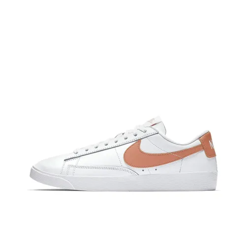 Nike Blazer Skateboard Shoes Women's Low-Top White/Orange