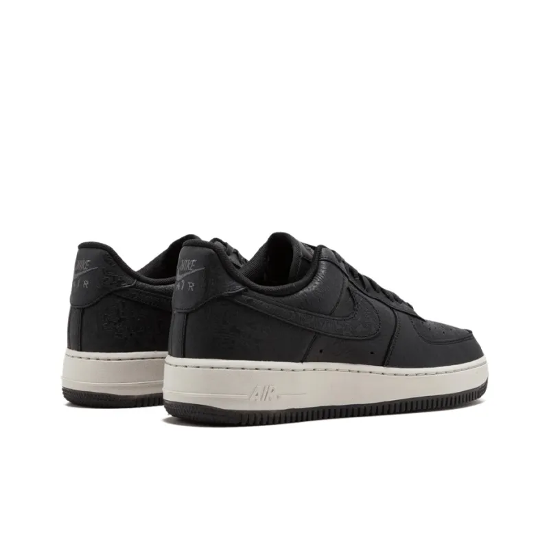 Nike Air Force 1 07 Premium Essential Slip-Resistant Coverage Low-Top Skateboard Shoes Women's Black White-3