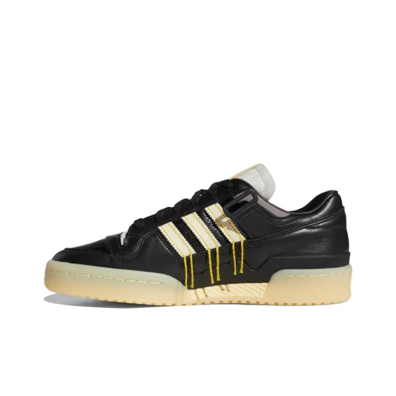 Adidas Forum 84 Low Premium Black Easy Yellow-0