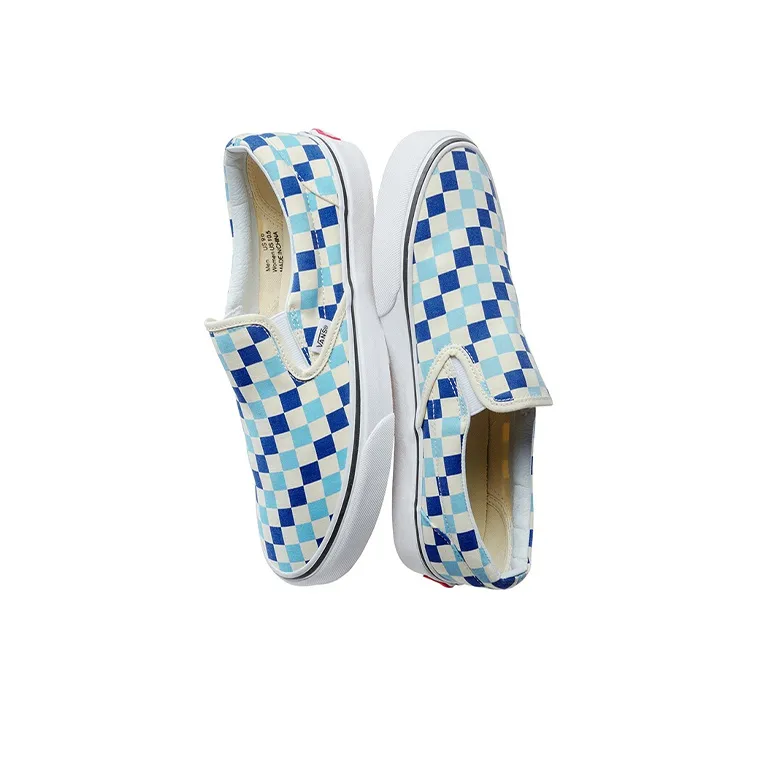 Vans Slip On Checkerboard Blue Topaz-2