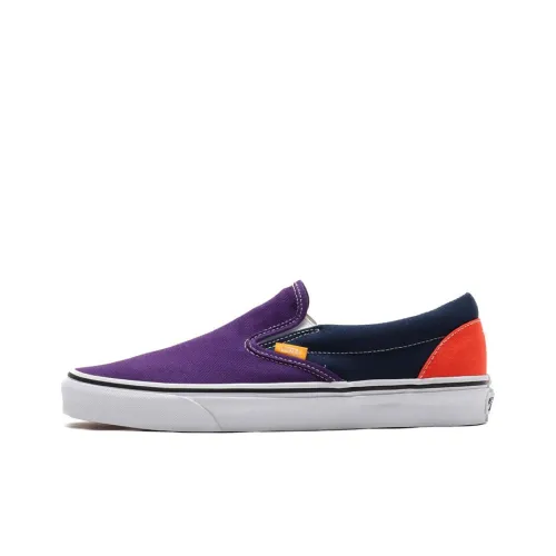 Vans Slip-on Skateboard Shoes Unisex Low-Top Purple/Black