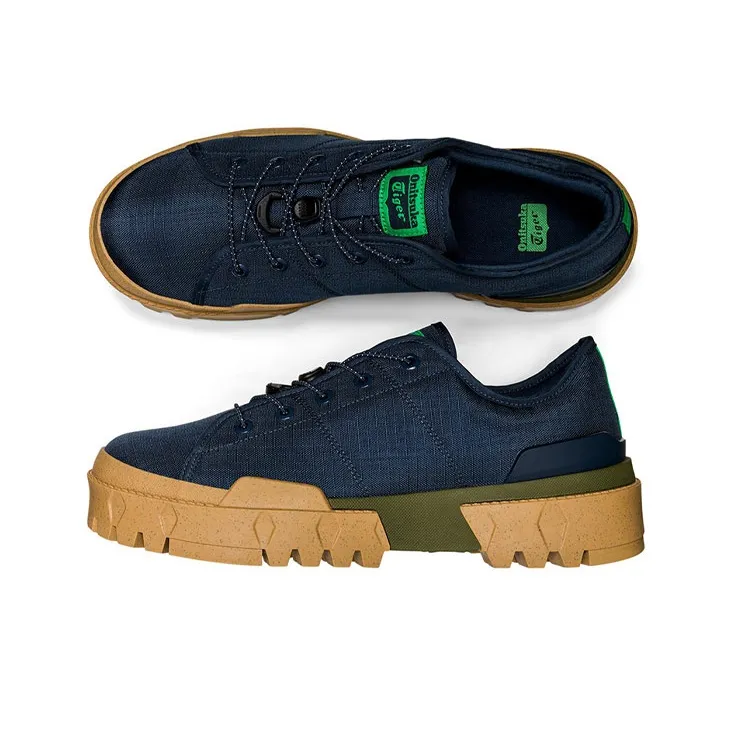 Onitsuka Tiger Hmr Peak Anti Slip And Wear Resistant Height Increasing Low Top Skateboard Shoes Unisex Denim Blue-3