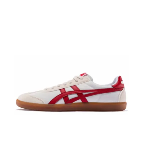 Onitsuka Tiger Tokuten Low Top Skateboard Shoes Men's Beige White Red