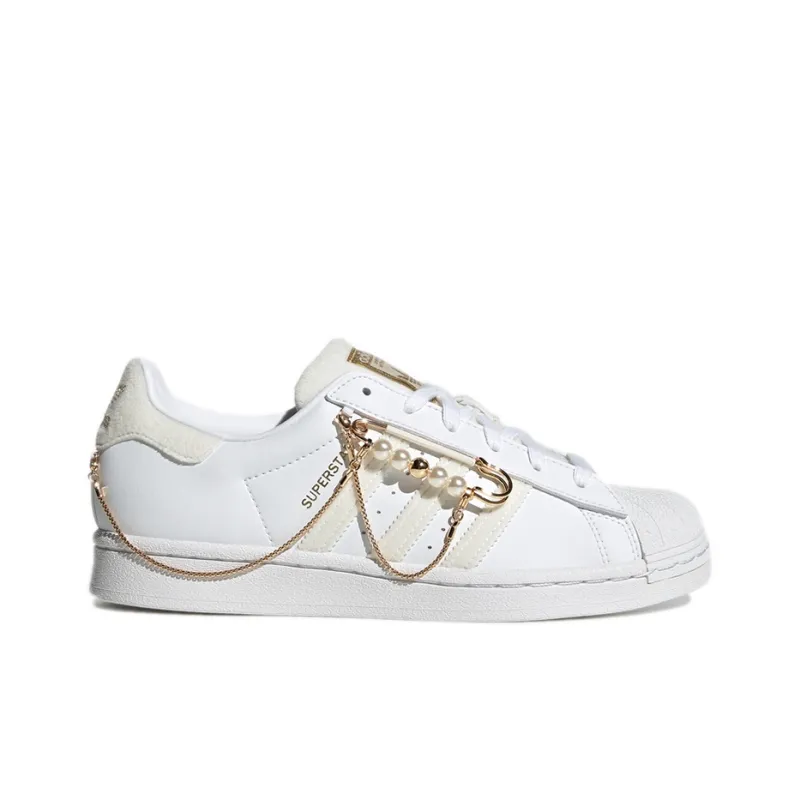 Adidas Originals Superstar Skate Shoes White Women's-1