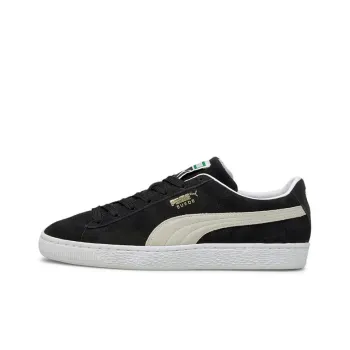 PUMA Suede Classic Xxi Low-Top Skateboard Shoes Unisex Black White