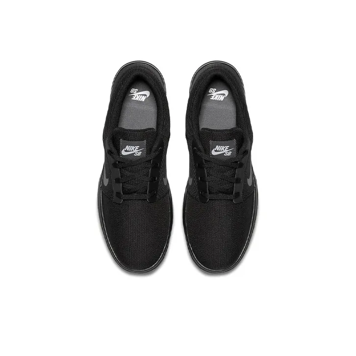 Nike Sb Portmore Ultralight Canvas Black Dark Grey White-3