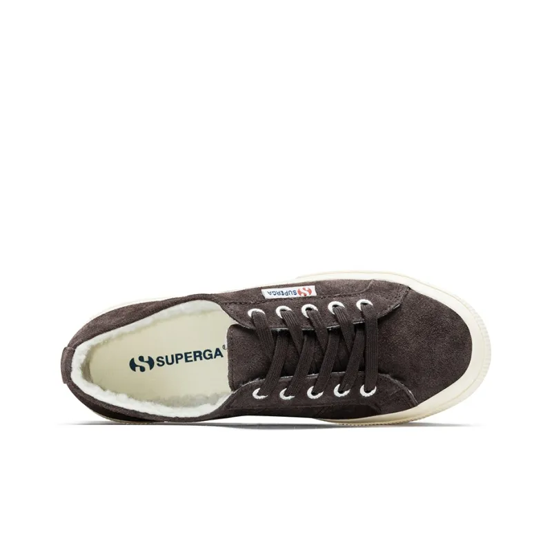 SUPERGA Warm Anti-Slip And Wear-Resistant Low-Top Skateboard Shoes Unisex Coffee-2
