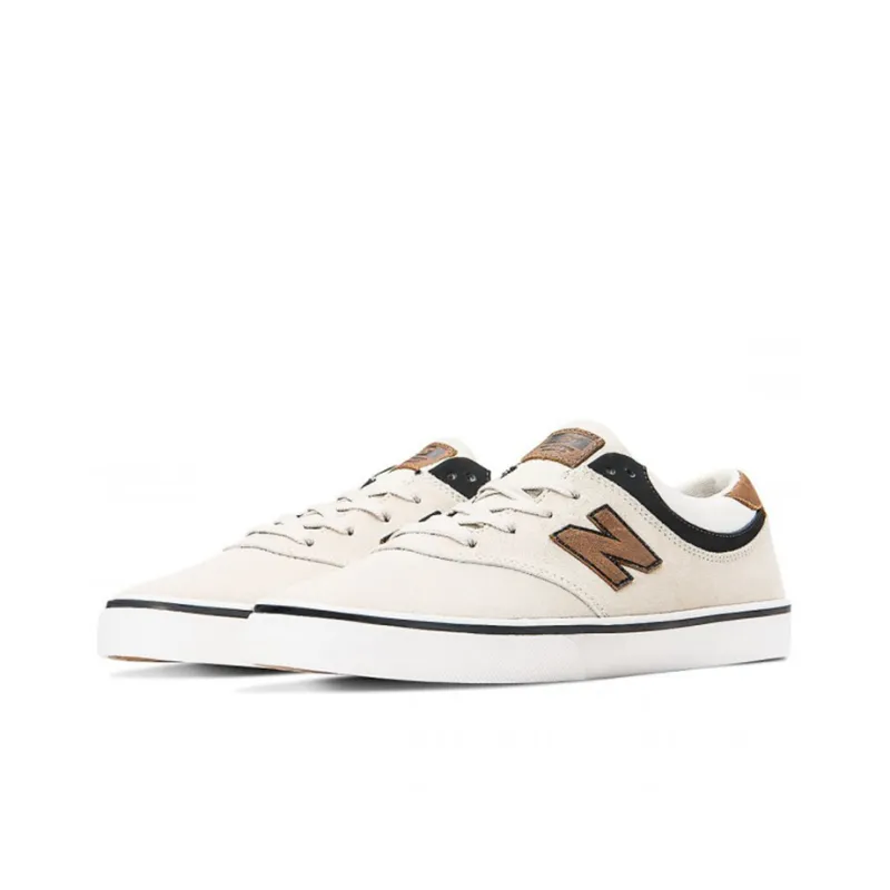 New Balance NB Quincy 254 Skateboard Shoes Men Low-Top Stone White/Tan-2