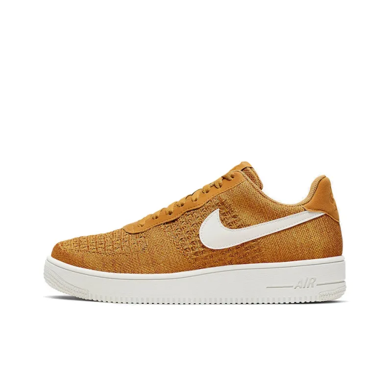 Nike Air Force 1 Flyknit 2.0 Gold Suede-0
