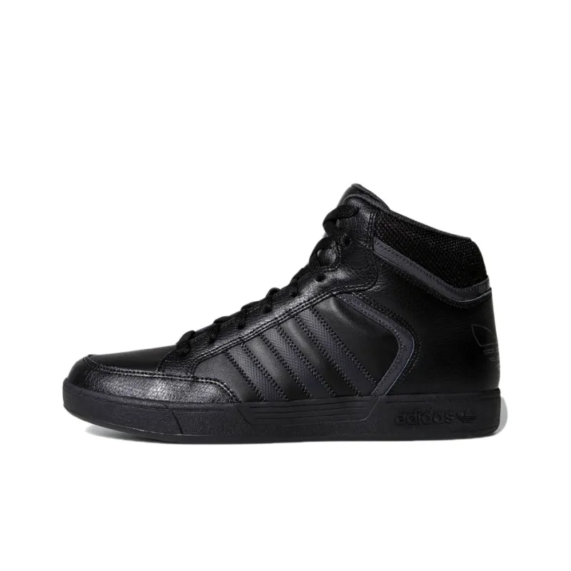 Adidas Originals Varial Mid Abrasion Resistant Mid Top Skateboard Shoes Men's Black-0