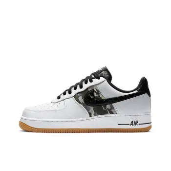 Nike Air Force 1 Low White Ripstop Camo Black Gum