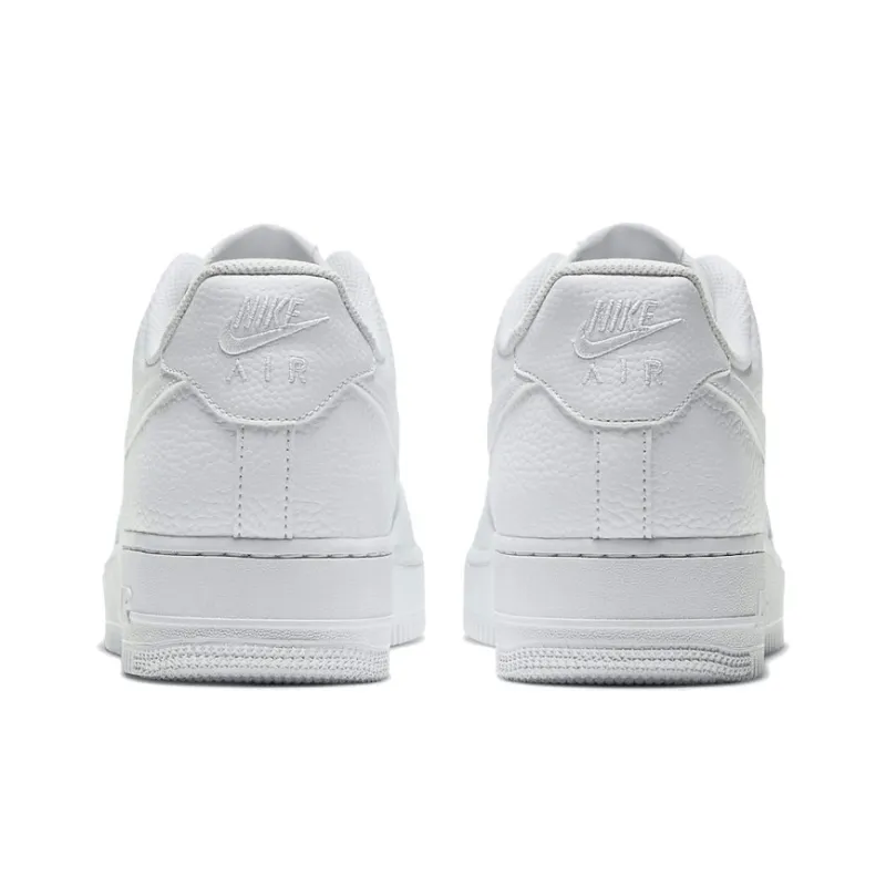 Nike Air Force 1 Low Triple White Tumbled Leather-3