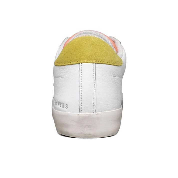 Skechers Diamond Starz Low Top Sneakers White/Red/Yellow Women's-3