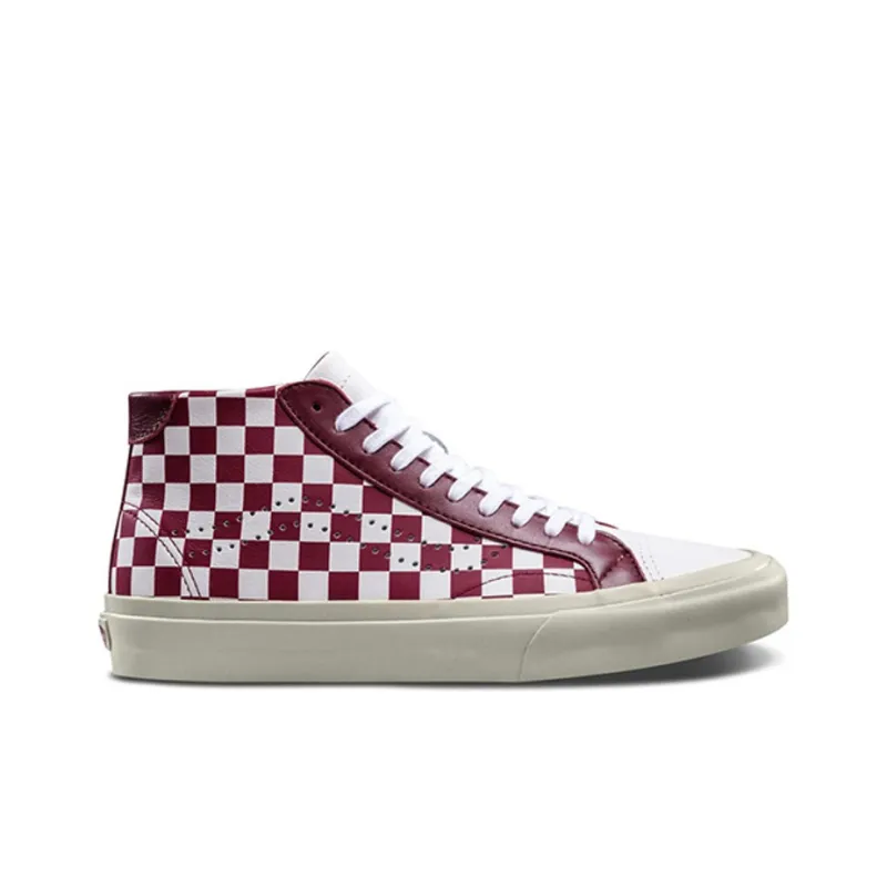 Vans Court Mid 'Checker White Cabernet'-1