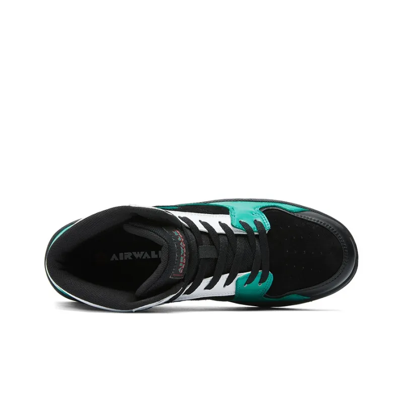 Airwalk Wear-Resistant Slip-Resistant High-Top Skateboard Shoes Men's Peacock Blue-2