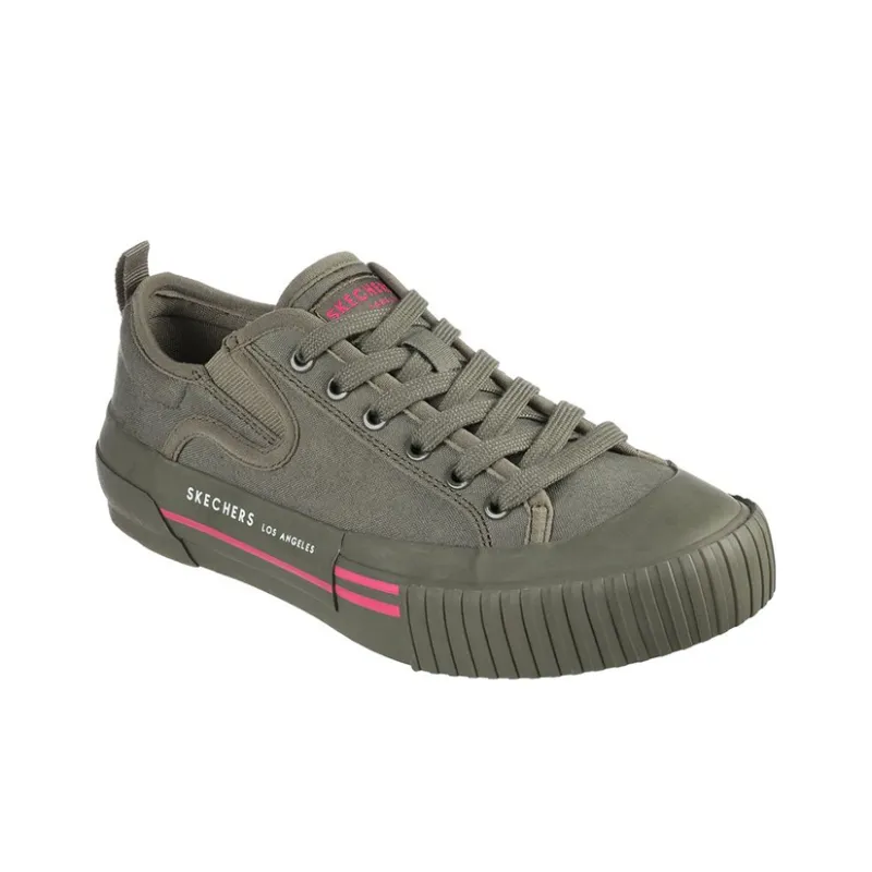 Skechers New Moon Total Eclipse Slip-Resistant Low-Top Skateboard Shoes Women's Olive-2