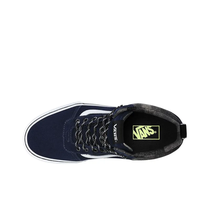 Vans Ward Hi Casual Skateboarding Shoes Navy Blue-3