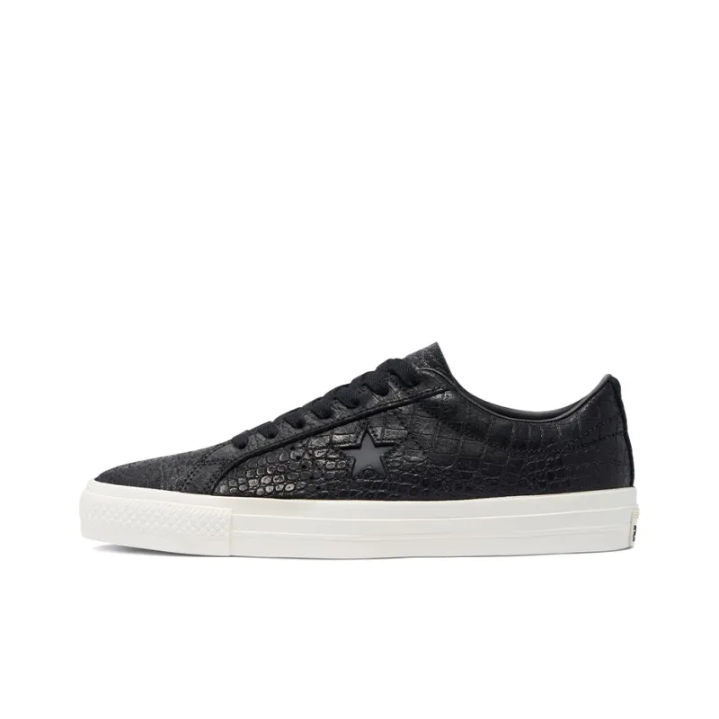 Converse One Star Pro Low 'Croc Emboss Black'-0