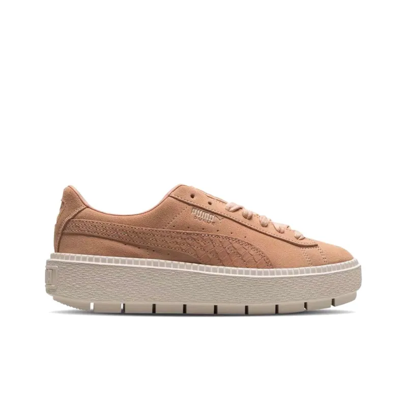 PUMA Suede Platfrom Animal Orange/Pink Women's-2