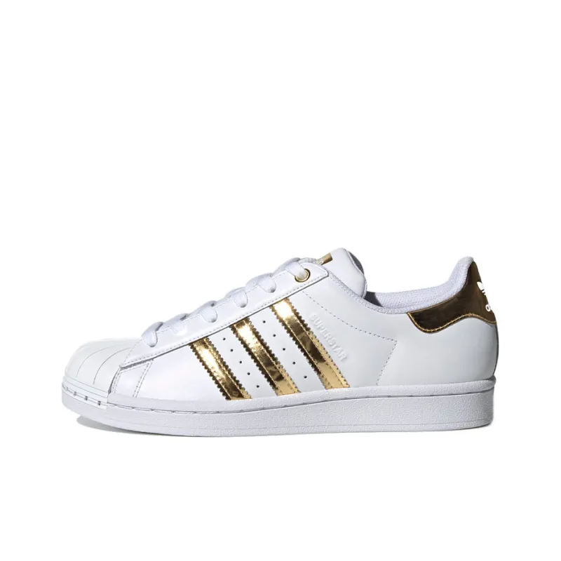 Adidas Superstar Metal Toe White Gold Metallic Women's-0