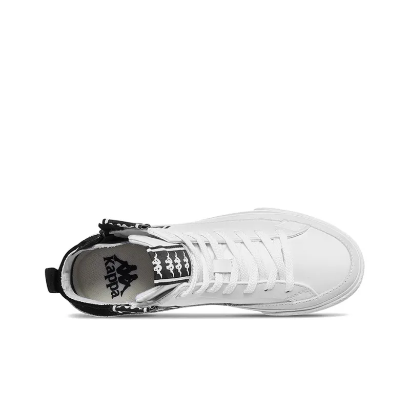 Kappa BANDA High Top Skateboard Shoes Unisex Black White-5