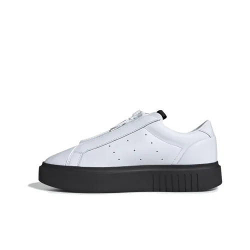 Adidas Originals Sleek Skateboard Shoes Women's Low-Top Black/White