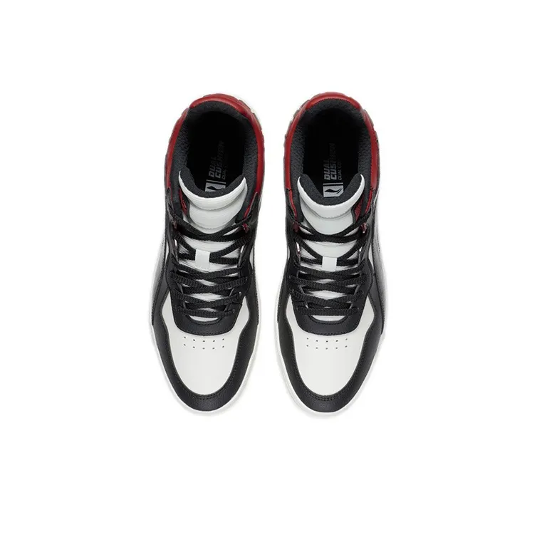 LiNing Wave Superwave Lo Slip Resistant, Abrasion Resistant, Lightweight Low Top Skateboard Shoes Men's Black White Red-3