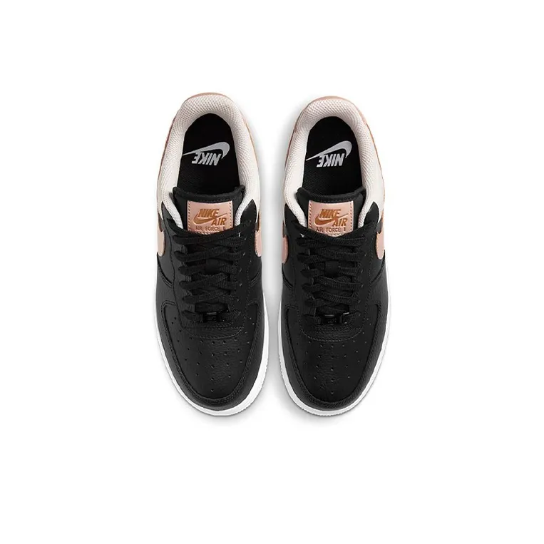 Nike Air Force 1 Low 07 Black Metallic Red Bronze Women's-3