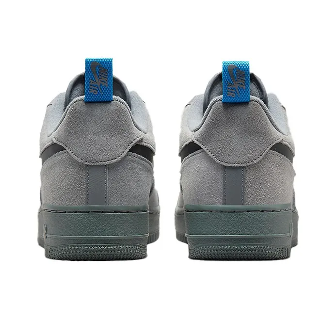 Nike Air Force 1 Low Cut Out Swoosh Grey-4
