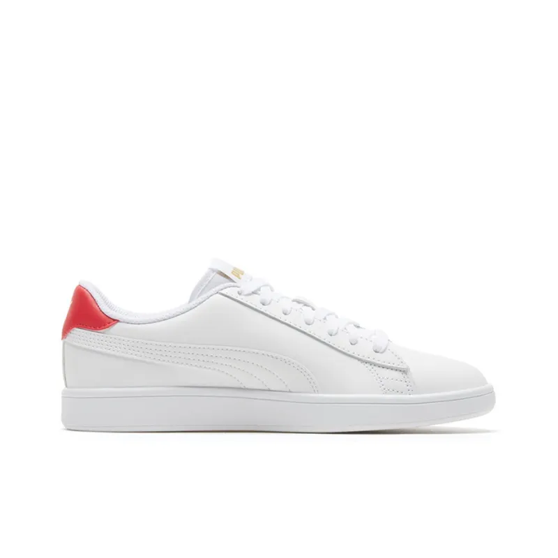 PUMA Smash V2 'White High Risk Red'-1