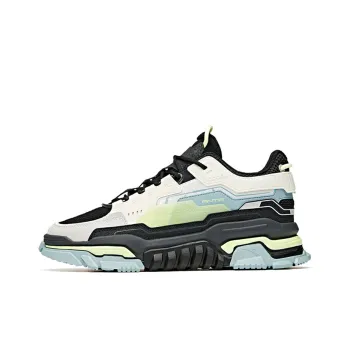 Anta Dieying Slip Resistant Coverage Wear Resistant Low Top Skateboard Shoes Men's Black White Gray