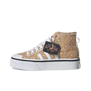 Adidas Originals Nizza Platform Mid Disney Cloud White Legacy Burgundy Off White Women's