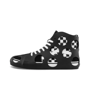 Sk8 Vans Hi Cage Vlt Lx 'Polka Dot Checkered Black'