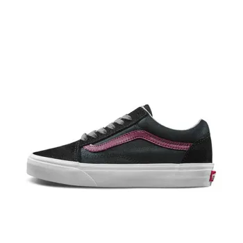 Vans Jersey Lace Old Skool Shoes Black/Red