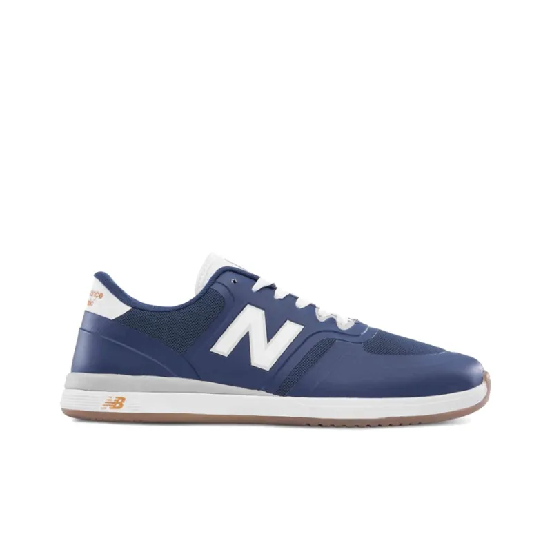 New Balance NB 420 Skateboard Shoes Men Low-Top Blue/White/Brown-1