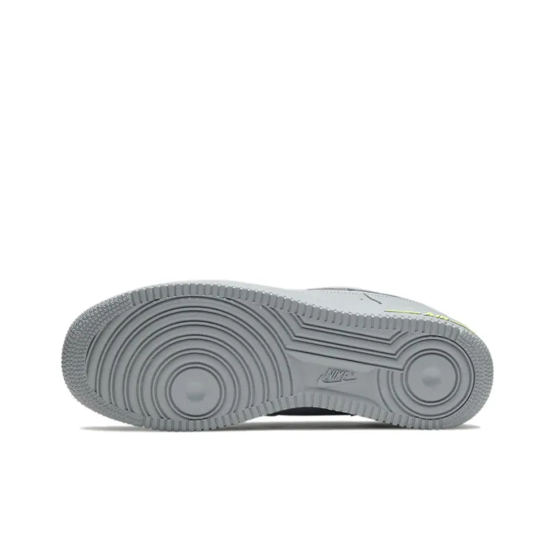 Nike Air Force 1 Low Cut Out Swoosh Particle Grey Volt-5