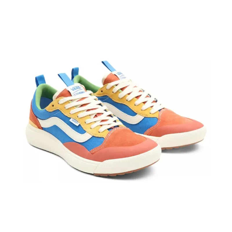 Vans UltraRange Exo Se Anti-Slip And Wear-Resistant Breathable Low-Top Skateboard Shoes Unisex Orange Blue-2