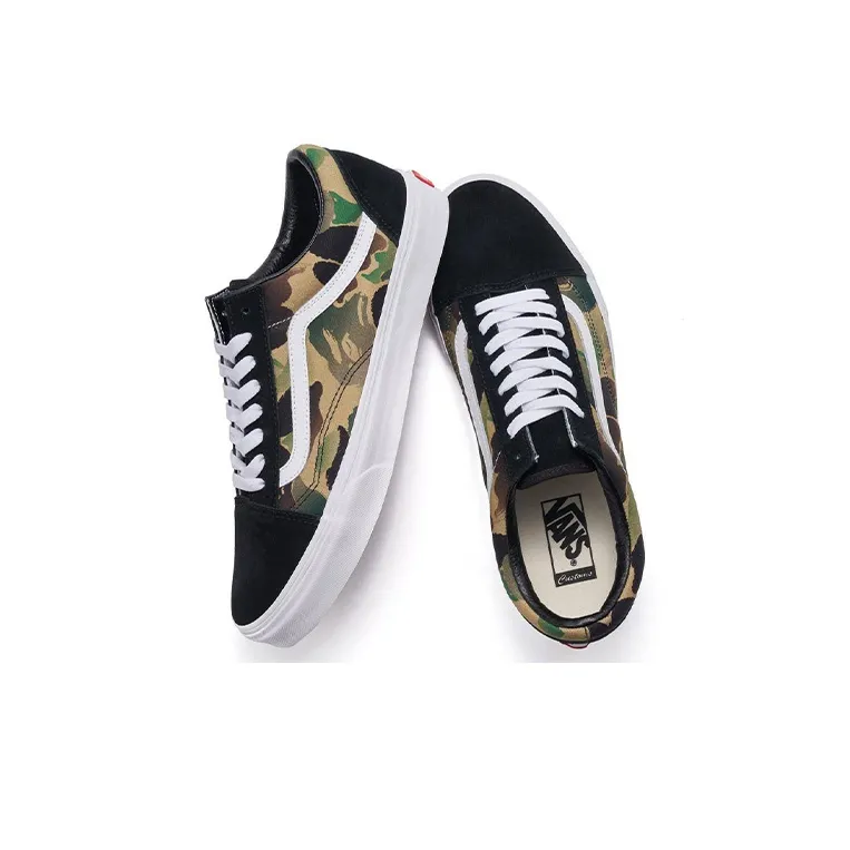 Vans Bape X Vans Old Skool Cortex Limited Black Camouflage 'Black'-3