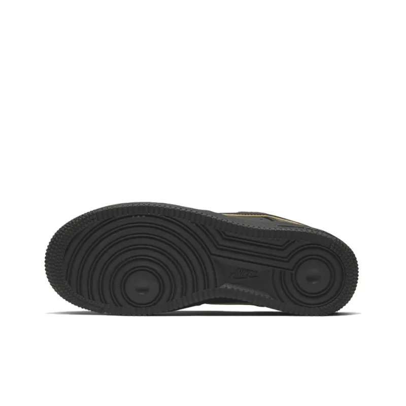 Nike Air Force 1 Low Black Gold Swoosh Women's-4