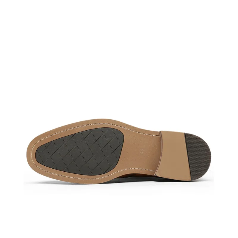 Desai Dress Shoes Men's Dark Brown-2