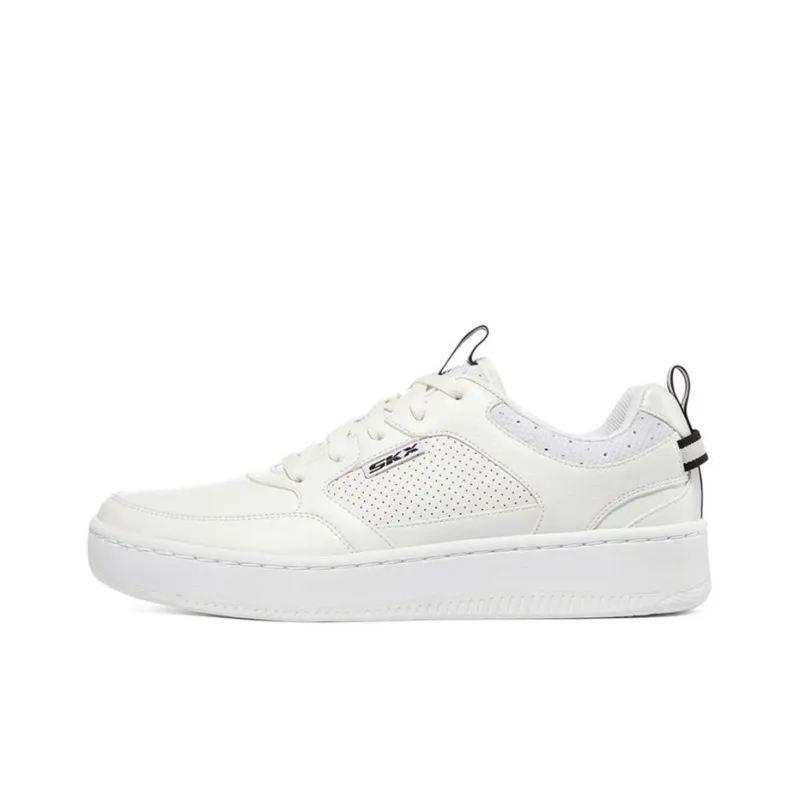 Skechers Sport Court 92 Anti Slip Wear Resistant Low Top Casual Skateboard Shoes Men's White-0