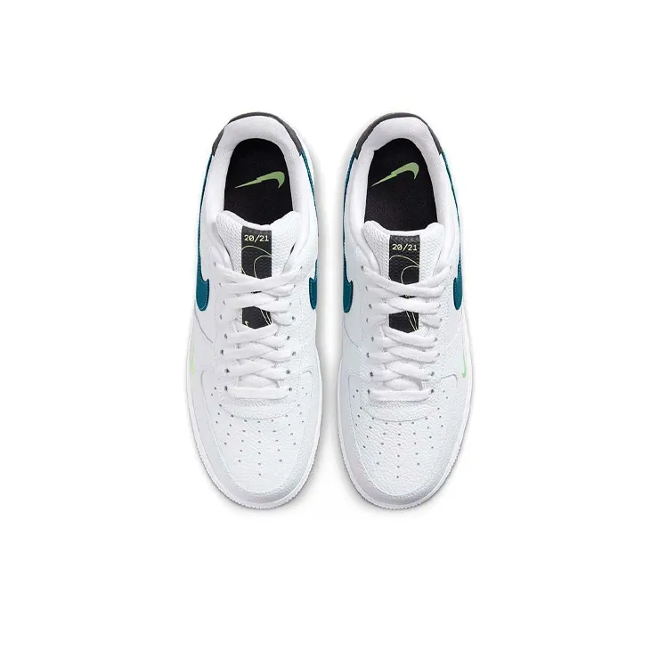Nike Air Force 1 Low Split Swoosh White Aquamarine-3