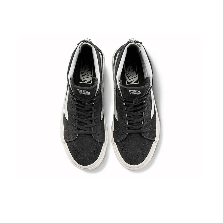 Vans Unisex SK8 High Top Sneakers Grey Charcoal Grey-2