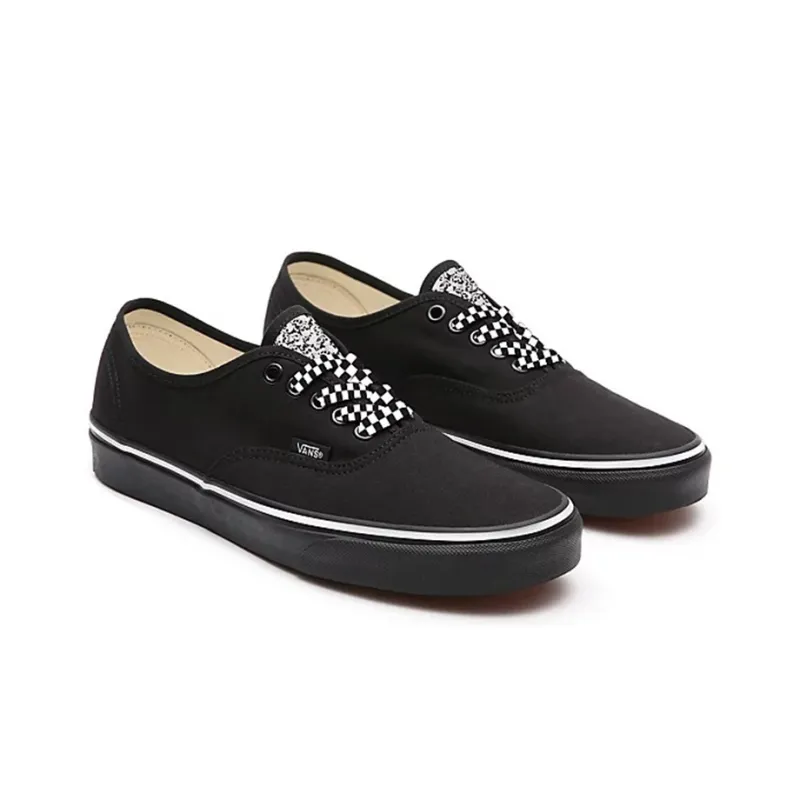 Vans Customs Skulls Authentic Shoes Black-2