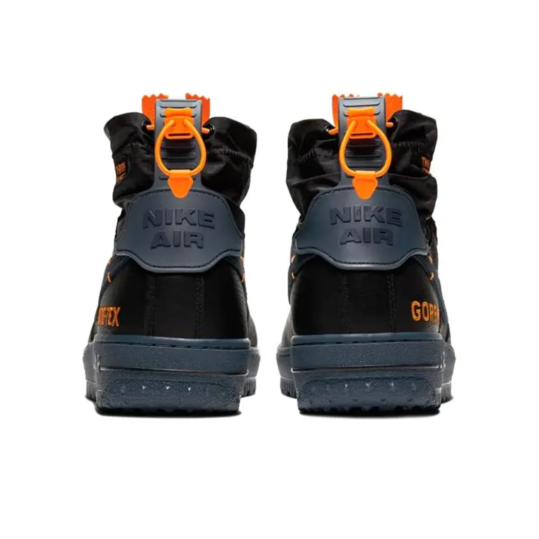 Nike Air Force 1 Winter Gore Tex Black Bright Ceramic Thunder Blue-3