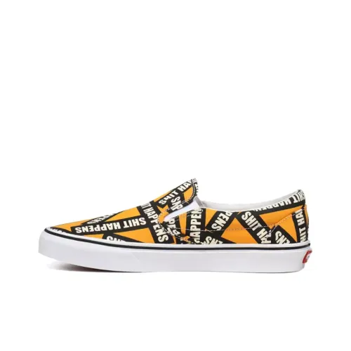 Vans Slip-on Skateboard Shoes Unisex Low-Top Orange