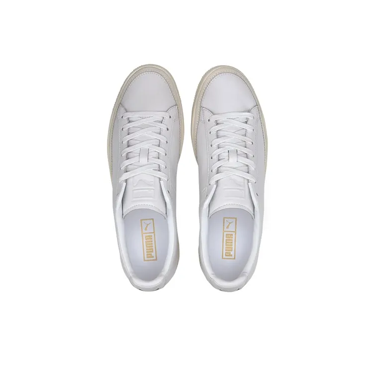 PUMA Basket Trim Prm Retro Low Tops Casual Skateboarding Shoes Unisex White-3