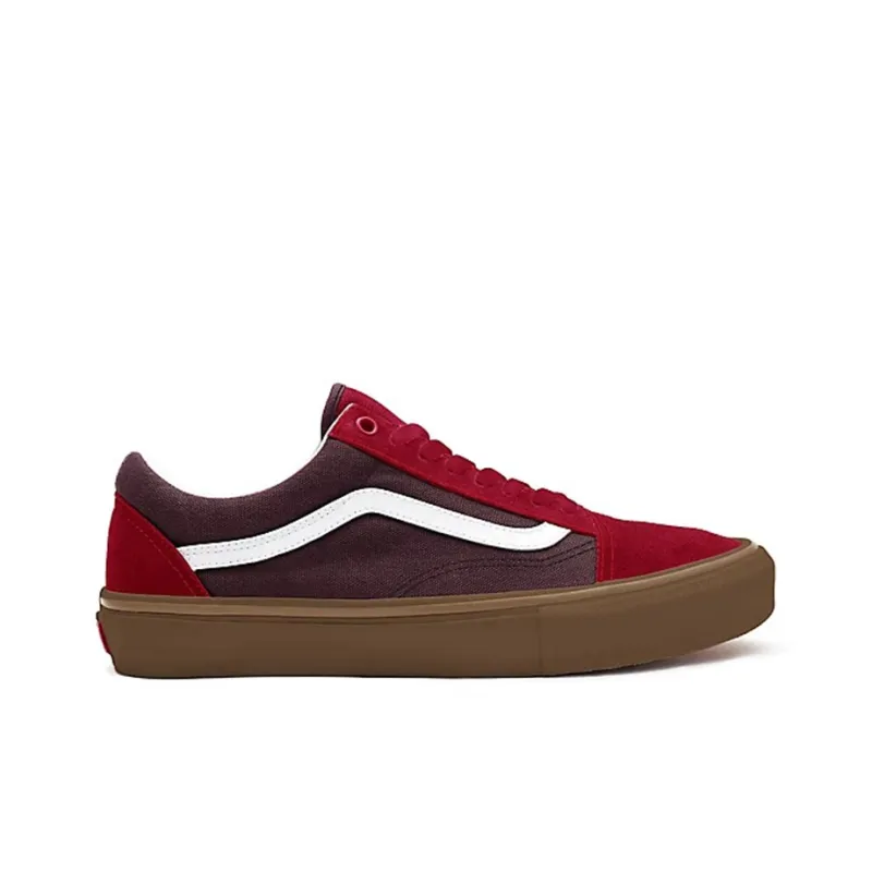 Vans Customs Gum Old Skool Dark Red-1