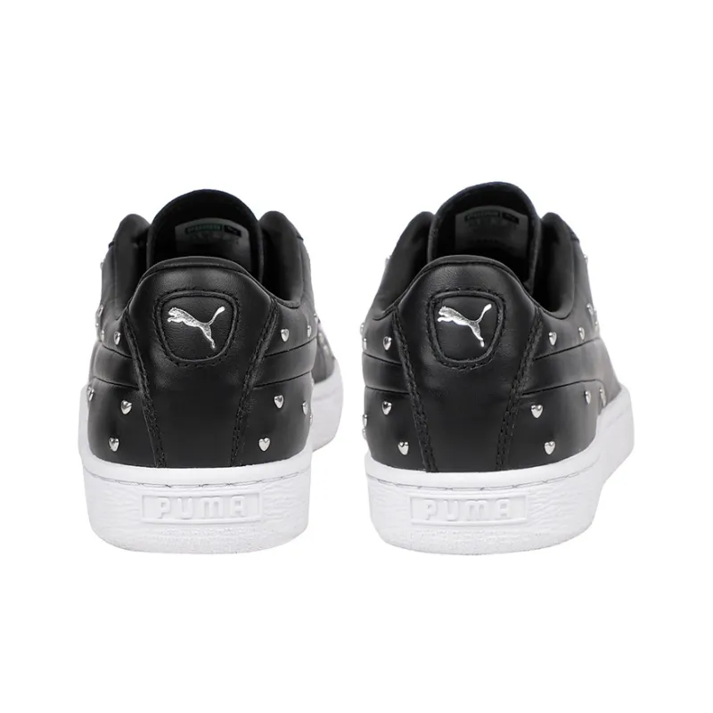 PUMA Basket Studs 'Black' Women's-3