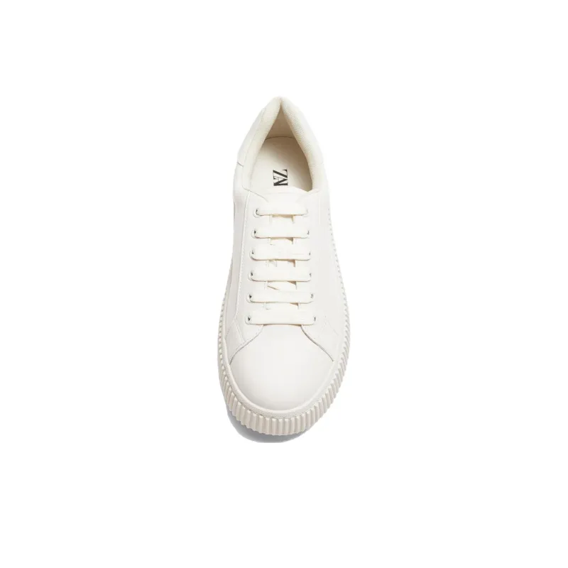 ZARA Cushioning Anti-Slip And Wear-Resistant Low-Top Casual Shoes Men's White-2
